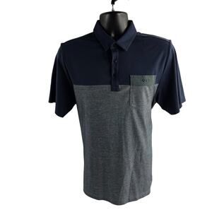 Travis Mathew golf polo shirt mens‎ M blue gray 6920